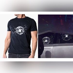 Tesla “Bulletproof” Shattered Glass Cybertruck Tee XL